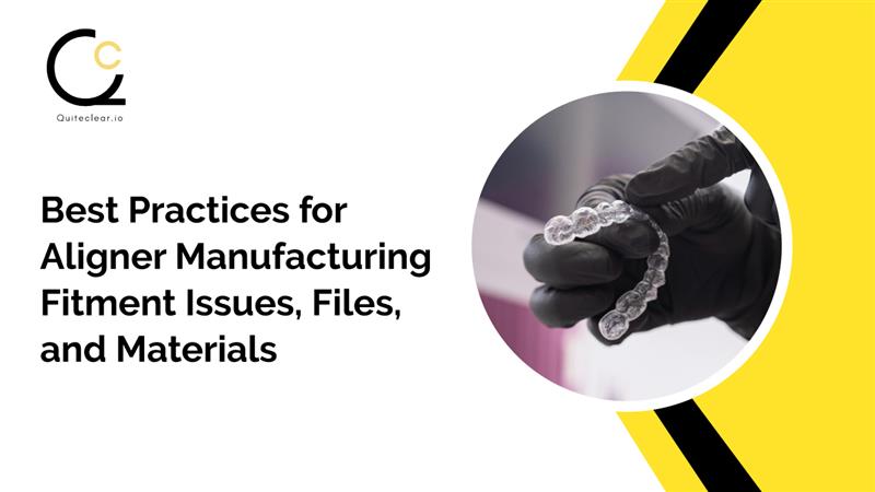 Best Practices for Aligner Manufacturing: Fitment Issues, Files, and Materials